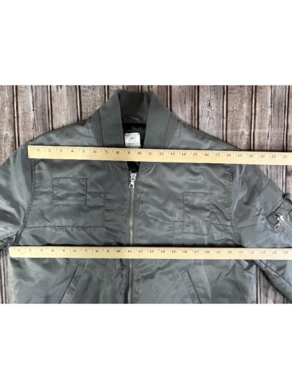 John Elliott x Gap Bomber Flight Jacket Size M color Grey
